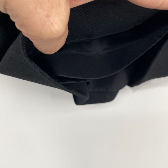 J.Mendel Women's Straight-Leg Front Pleat High-Rise Trousers Pants Black Size 10 - Picture 6 of 14